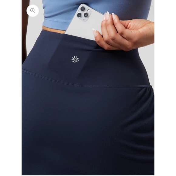 NWT Athleta ELATION 2 IN 1 CAPRI Navy $98 Womens XL - Picture 4 of 13